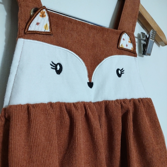 Adorable Fox Pinafore Dress - Picture 3 of 7